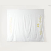 Trouwpaar aangepaste achtergrond wandkleed (Voorkant (horizontaal))