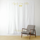 Trouwpaar aangepaste achtergrond wandkleed (In situ)