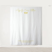 Trouwpaar aangepaste achtergrond wandkleed (Voorkant)