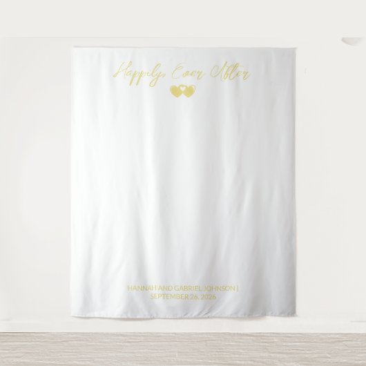 Trouwpaar aangepaste achtergrond wandkleed (Voorkant)