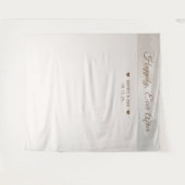 Trouwpaar aangepaste achtergrond wandkleed (Voorkant (horizontaal))