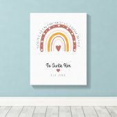 Trouwpaar aangepaste foto  canvas afdruk (Insitu (Houten vloer))