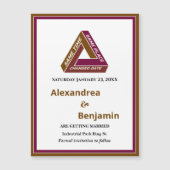 Trouwpaar Bewaar de datum Magnetisch (Voorkant)