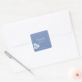 Trouwpaar Bloemen Dank u Sticker (Envelop)