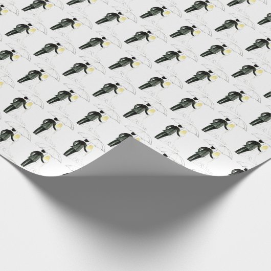 Trouwpaar Bruid Bruidegom Modern Inpakpapier (Hoek)