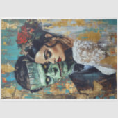 Trouwpaar Bruid van Frankenstein Decoupage Tissuepapier (Voorkant)