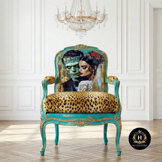Trouwpaar Bruid van Frankenstein Decoupage Tissuepapier