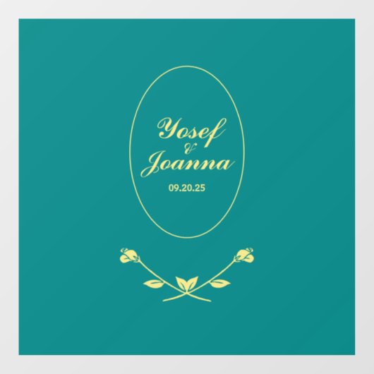 Trouwpaar Floor Decal en Sticker (Vel)