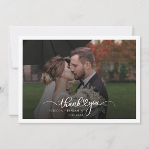 Trouwpaar Foto Script Meneer en Mevrouw Bedankkaart
