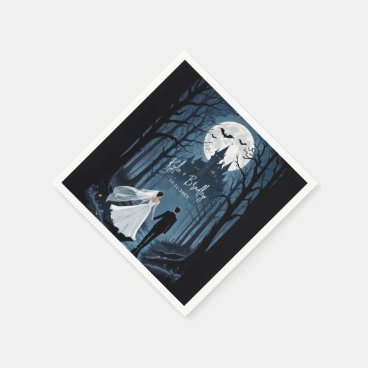 Trouwpaar Griezelig Bos Richting Gehekst Kasteel Servet (Hoek)