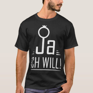 Trouwpaar JGA vrijgezellenfeest huwelijksreis vrij T-shirt