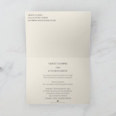 Trouwpaar kussen in monochroom bedankkaart (Binnen)