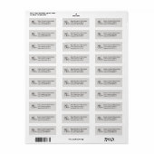 Trouwpaar meneer en mevrouw (grijs) Label (Full Sheet)