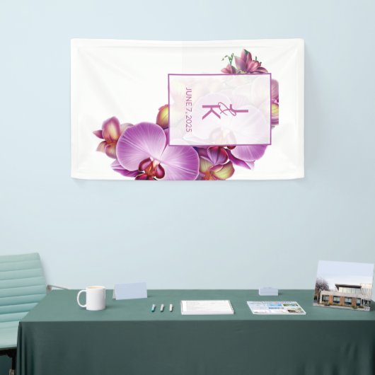 Trouwpaar Monogram Banner (Beurs)