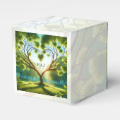 Trouwpaar Monogram Favoriet Box Bedankdoosjes (Voorkant Zijde)