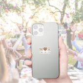 Trouwpaar Monogram Liefde Hart Sticker