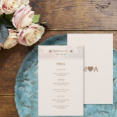Trouwpaar Monogram Menu