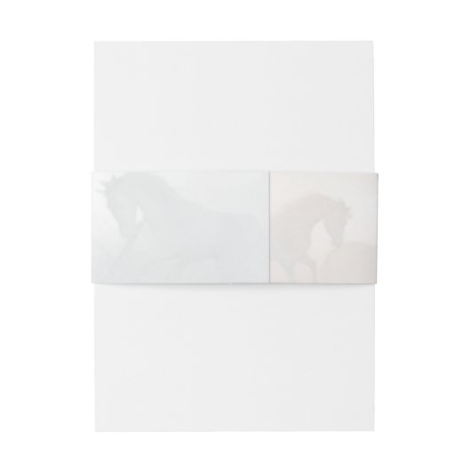 Trouwpaar Monogram Uitnodiging Buik Band Uitnodigingen Wikkel (Achterkant Voorbeeld)