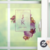 Trouwpaar Monogram Vloer Decal & Sticker (Huis)