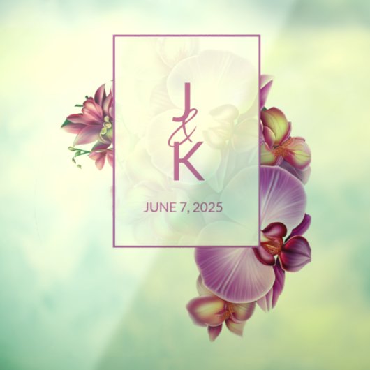 Trouwpaar Monogram Vloer Decal & Sticker (Vel 3)