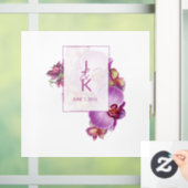 Trouwpaar Monogram Vloer Decal & Sticker (Huis)