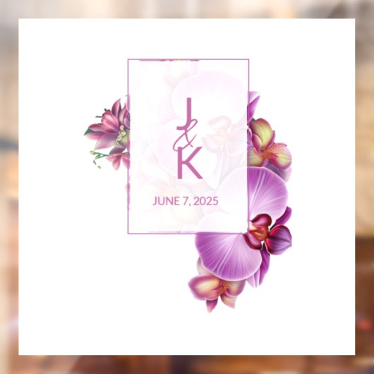 Trouwpaar Monogram Vloer Decal & Sticker (Vel 2)