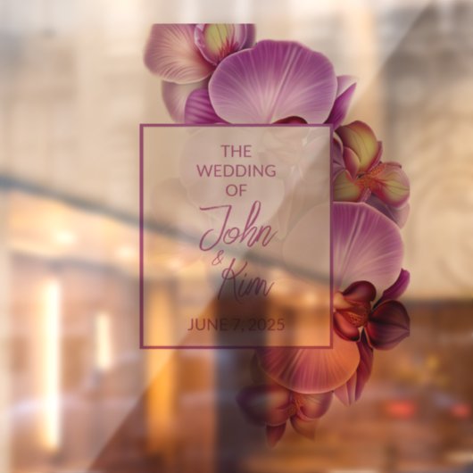 Trouwpaar Monogram Vloer Decal & Sticker (Vel 2)