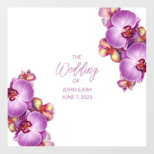 Trouwpaar Monogram Vloer Decal & Sticker (Vel)