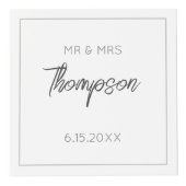 Trouwpaar NAAM FOTO'S Tijdloze herinnering Kubus (Voorkant)