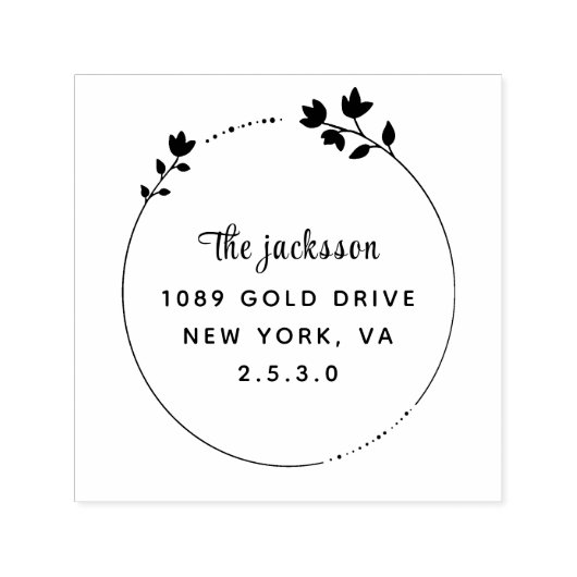 Trouwpaar Namen Eenvoudige Typografie Trouwen Zelfinktende Stempel (Design)