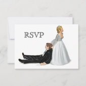 Trouwpaar RSVP Kaart (Voorkant)