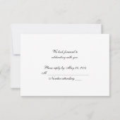 Trouwpaar RSVP Kaart (Achterkant)