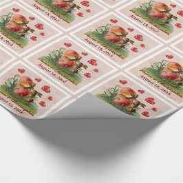 Trouwpaar Schattigee  konijnen zoenen A24 Cadeaupapier