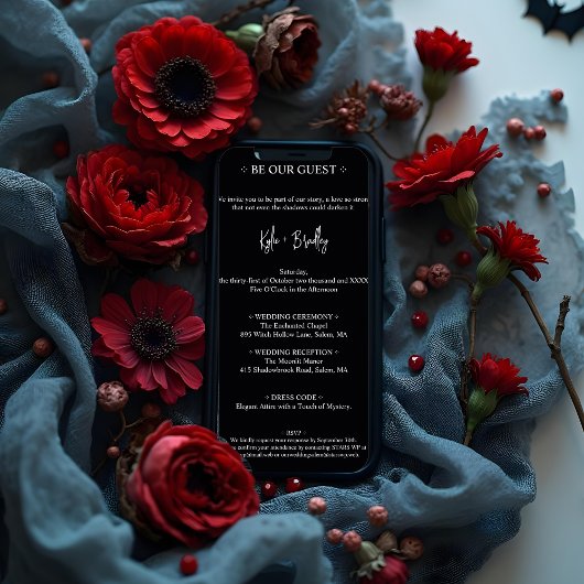 Trouwpaar Spooky Forest op weg naar Haunted Castle Kaart