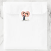 Trouwpaar Stickers (Tas)