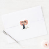 Trouwpaar Stickers (Envelop)