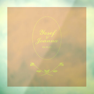 Trouwpaar Transparant Vloer Decal en Sticker