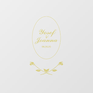 Trouwpaar Transparant Vloer Decal en Sticker