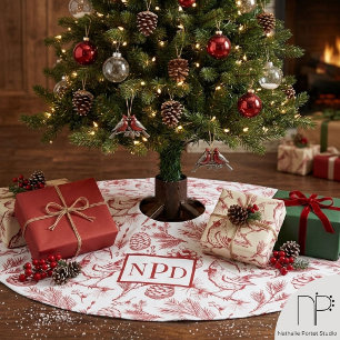 Trouwpaar Winter Vogel Boom Kleed Kerstboom Rok