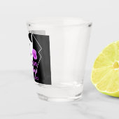 Trouwpak voor bruidegom met lavendelbloem, geperso shot glas (Rechts)