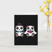 Trouwpanda Beer bruidegom getrouwd huwelijksreis m Kaart (Gele Bloem)