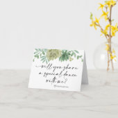 Trouwpapa dochter eerste dansbruid vraagt kaart (Gele Bloem)