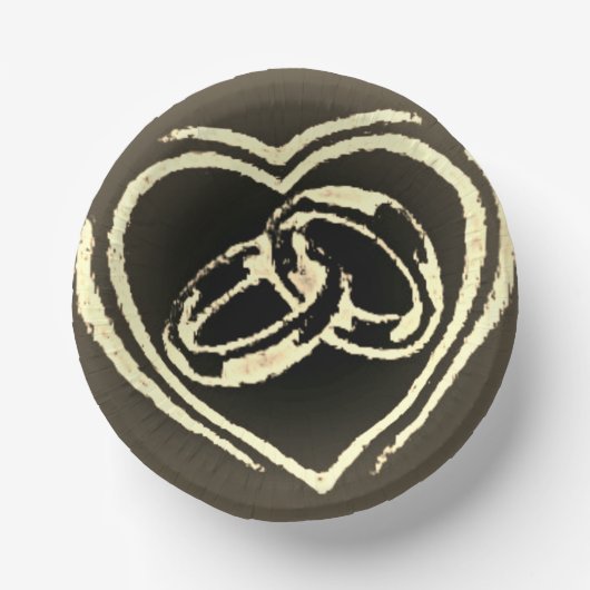 trouwpapier bord (Voorkant)