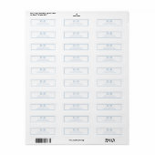 Trouwpapier met initiële briefadres voor hem en ha etiket (Full Sheet)