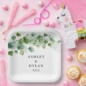 trouwpapier papieren bordje (Feest)