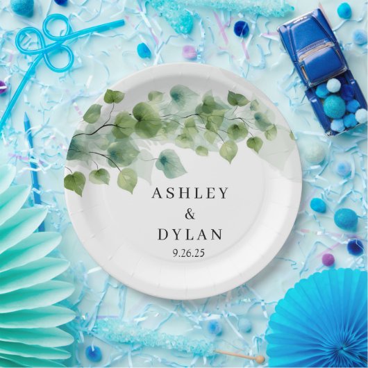 trouwpapier papieren bordje (Feest)