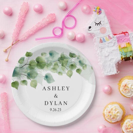 trouwpapier papieren bordje (Feest)