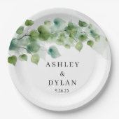 trouwpapier papieren bordje (Voorkant)