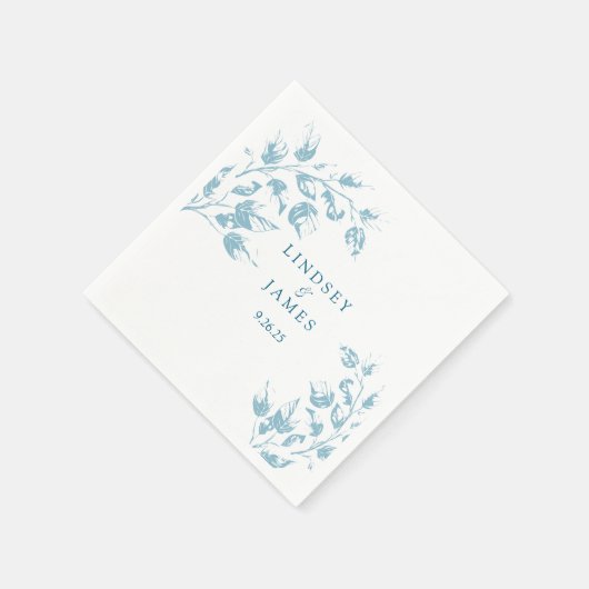 trouwpapier servet (Hoek)