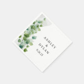 trouwpapier servet (Hoek)